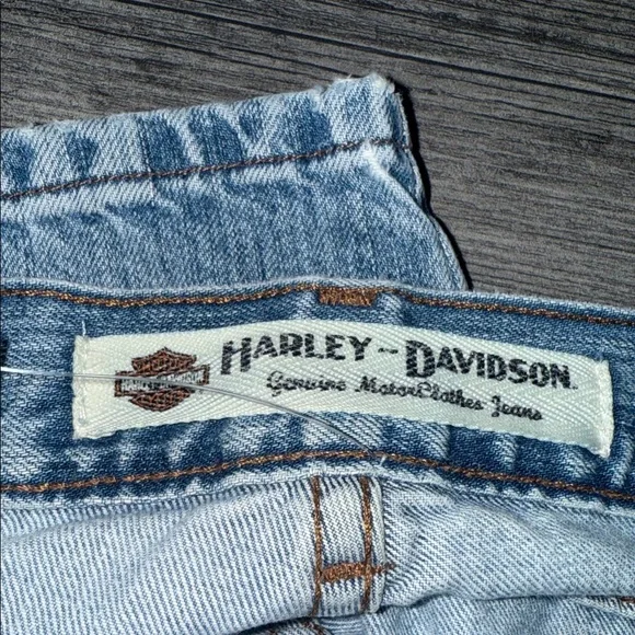 Harley-Davidson Light Blue Men Jeans 34 /30 vintage - Picture 6 of 9